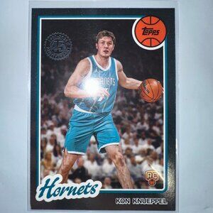 2025 Topps Kon Knueppel Rookie 45th Anniversary Silver Foil #80BK-53 Hornets